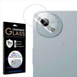 2枚組 AQUOS wish5/wish4 カメラレンズ 保護フィルム ガラスフィルム 日本製硝子 硬度9H 全面保護 レンズカバー カメラフィルム 透明 クリア CRCG-AQWISH4