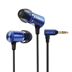 TRINITY Blue イヤホン 3層構造振動板採用発展型ARDドライバー搭載 専用形状SednaEarfit Tイヤーピース/キャリングポーチ付属 3.5mmL字 120cm AZL-TRINITY-ST-BLU