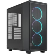 Epoch Black TG RGB Light tint ミドルタワー型 PCケース 強化ガラスパネル RGBファン ブラック FD-C-EPO1A-04