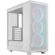 Epoch White TG RGB Clear tint ミドルタワー型 PCケース 強化ガラスパネル RGBファン ホワイト FD-C-EPO1A-05