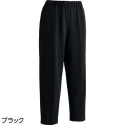 おしりスルッとカチオンライトパンツ（婦人） 股下55cm ブラック LLサイズ 820643-23