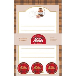限定 箔押しミニレターセット Caramelcoffee カリタ LT731