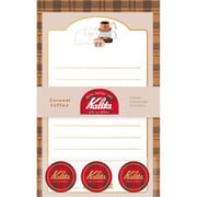 限定 箔押しミニレターセット Caramelcoffee カリタ LT731