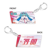 初音ミク GTプロジェクト レーシングVer. SPA 2025 応援Ver. ナンバープレート風キーホルダー vol.1