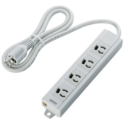 3Pタップ 4個口 マグネット付抜け止めタップ 1m 変換アダプタ付 T-ECOH3410NM