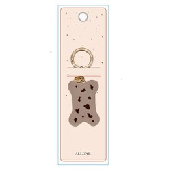 AirTag用骨型ケース チョコ ALG-ATBCBR
