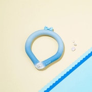 デコレ SUORING for dogs 28°グラデーション ボタン パールセレストブルー LL