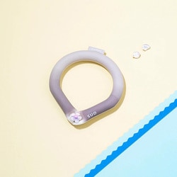 デコレ SUORING for dogs 28°グラデーション ボタン パールトープグレー SS