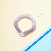 デコレ SUORING for dogs 28°グラデーション ボタン パールトープグレー S