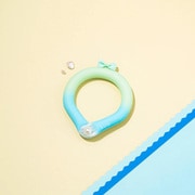 デコレ SUORING for dogs 28°グラデーション ボタン パールピスタチオグリーン L