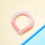 デコレ SUORING for dogs 28°グラデーション ボタン サクラシェルピンク S