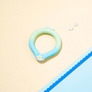 デコレ SUORING for dogs 28°グラデーション ボタン サクラピスタチオグリーン S