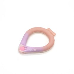 SUO RING for dogs 28°ICE gradation ボタン付 スウィートピンク XSB