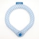 SUO RING for dogs 28°ICE グラデチェック ボタン付 BLUE LB