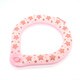 SUO RING for dogs star 28°ICE ボタン付 チェリーピンク（星大） LLB