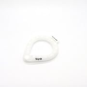 SUO RING for dogs star 28°ICE ボタン付 ピュアホワイト XSB