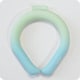 SUO RING for dogs 28°ICE gradation ピスタチオグリーン XS