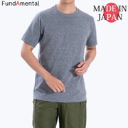 FL25SS-002 [Tシャツ 半袖 日本製 メンズ クルーネック ゆったりサイズ メランジ グレー L]