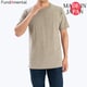 FL25SS-002 [Tシャツ 半袖 日本製 メンズ クルーネック ゆったりサイズ メランジ カーキ L]