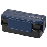 弁当箱 ランチジャー メンズランチボックス2段 ネイビー DC-6069