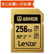 ARMOR GOLD SDXC UHS-IIカード 256GB V60 最大読込速度280MB/s 最大書込速度205MB/s 制限付無期限保証 LSDAMGL256G-RNNNJ