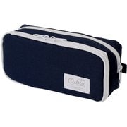 ペンケース CUBIX ラウンドジップ ボックス・カラードN ネイビー 106214-08