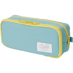 ペンケース CUBIX ラウンドジップ ボックス・カラードN パステルグリーン 106214-49