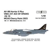 FABD48070 1/48 デカール AV-8B ハリアーII プラス VMA-231 エース・オブ・スペード CG 19チェリー・ポイント海兵隊航空基地 2025年 [プラモデル用品]