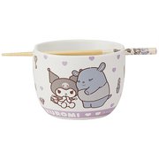 陶器製 ボウル箸セット クロミ お友だち CHBWH1