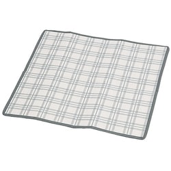 アウトドア レジャーシート マット クッションシート 50×50cm グレー/チェック ブランシュ UT-1030