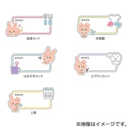 ZMW1 [目的別ワッペン 5P ラビットガーデン]