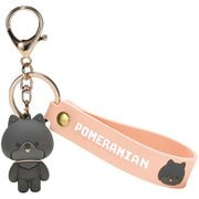 ZRMKH1 [ラバーマスコット付キーホルダー POMERANIAN]