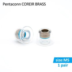 Pentaconn COREIR-BRASS イヤーピース MSサイズ 1ペア PTM01-MS-1P