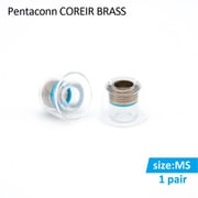 Pentaconn COREIR-BRASS イヤーピース MSサイズ 1ペア PTM01-MS-1P