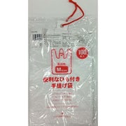 ひも付き手提げ袋 M 100枚 乳白半透明 CCH-200