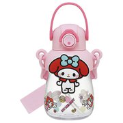 ラバーマスコット付ストローボトル マイメロディ 大好きな日々 PRMC7ST