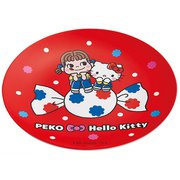 薄肉メラミンプレート ペコちゃん×キティ MPL20P