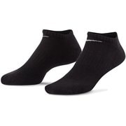 ノーショウソックス3P ユニセックス フィットネス ソックス ブラック(010) 21-23cm SX7673