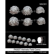 MAC61 1/35 現用 アメリカ PASGTヘルメット 野戦カモフラージュカバー付 [プラモデル用パーツ]