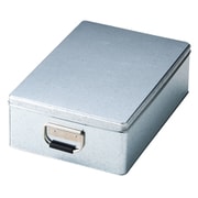 収納ボックス トタン収納 ハーフ ブリキ ふた付き 幅26×奥行38.5×高さ12cm