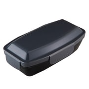 弁当箱 750ml~1000ml 4点ロックドームランチボックス 1段 無紋 墨