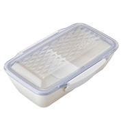 お弁当箱 1段 500ml ダイヤカットドームランチボックス500 グレージュ