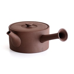 急須 460ml ロクサン tokoname 平型 ブラウン 747009