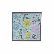 タオル ナチューラファブリカ フラウワ タオルチーフ 25×25cm ブルー NF35147