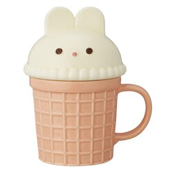 マグカップ 200ml アニマルアイスマグ 陶器 ウサギ MG-35302