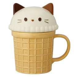 マグカップ 200ml アニマルアイスマグ 陶器 ネコ MG-35303