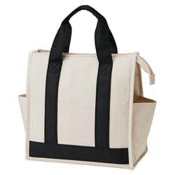ランチバッグ 保冷弁当袋 角型 アイボリー P-3586