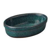 グラタン皿 M.STYLE エルモ オーバルディッシュ 14cm グリーン EL1428GR