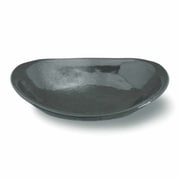 カレー皿 24cm オーバル 窯変 磁器 黒結晶 20897