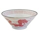 ラーメン鉢 1050ml レトロ中華 磁器 赤 22502